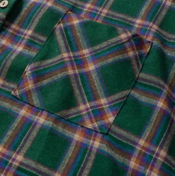 New Oversized plaid tunic shirt - Picture 11 of 17